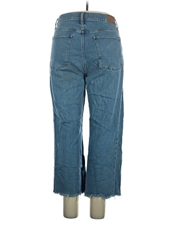 Madewell The Perfect Vintage Wide-Leg Crop Jean in Montclare Wash: TENCEL&trade; Denim Edition (view 2)