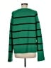 Evereve Stripes Green Pullover Sweater Size M - photo 2