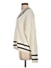 MNG Stripes Ivory Pullover Sweater Size S - photo 5