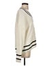 MNG Stripes Ivory Pullover Sweater Size S - photo 4