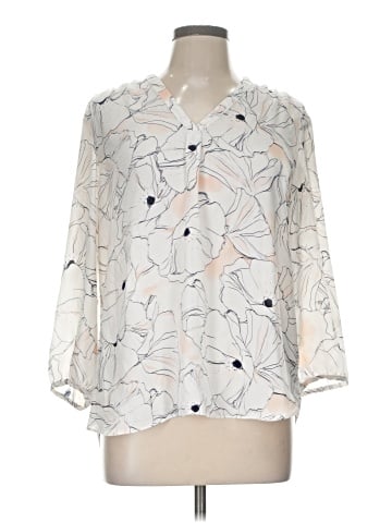 Saint Tropez West 3/4 Sleeve Blouse (view 1)