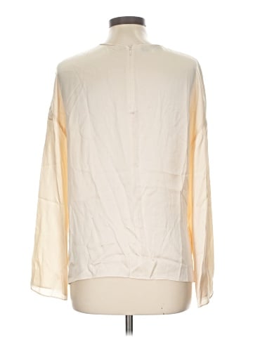 Vince. Long Sleeve Silk Top (view 2)