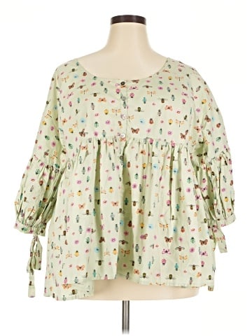 eShakti 3/4 Sleeve Blouse (view 1)
