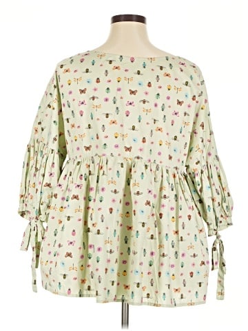 eShakti 3/4 Sleeve Blouse (view 2)