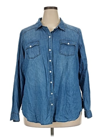Torrid Long Sleeve Button-Down Shirt (view 1)