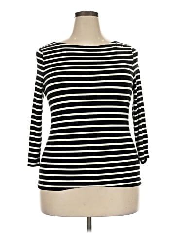 Lauren by Ralph Lauren 3/4 Sleeve T-Shirt (view 1)