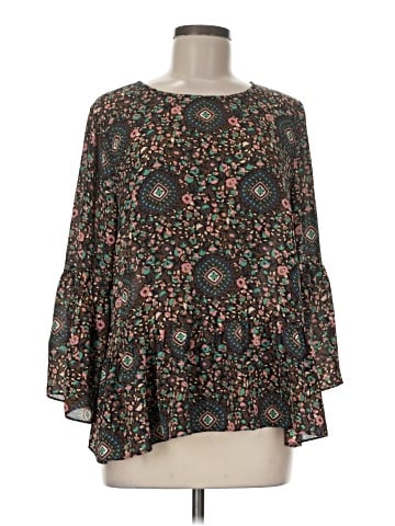 J.Crew Factory Store 3/4 Sleeve Blouse (view 1)
