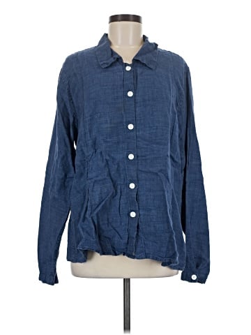 Flax Long Sleeve Button-Down Shirt (view 1)