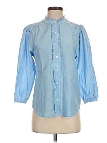 J. McLaughlin 3/4 Sleeve Silk Top (view 1)