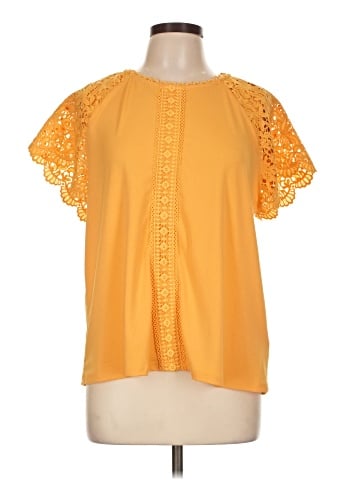 Cable & Gauge Short Sleeve Blouse (view 1)