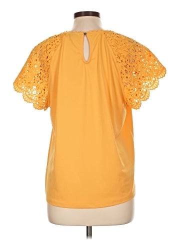 Cable & Gauge Short Sleeve Blouse (view 2)