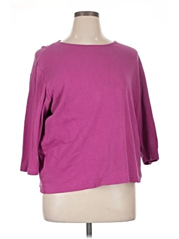 Karen Scott Sport 3/4 Sleeve T-Shirt (view 1)