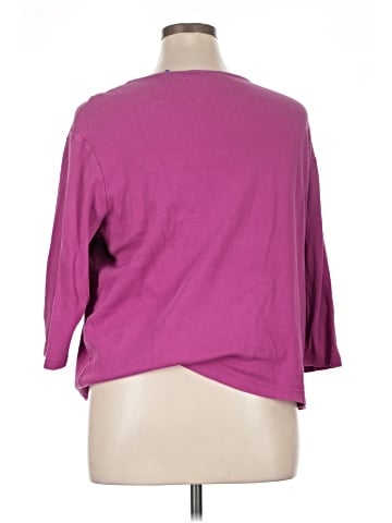 Karen Scott Sport 3/4 Sleeve T-Shirt (view 2)