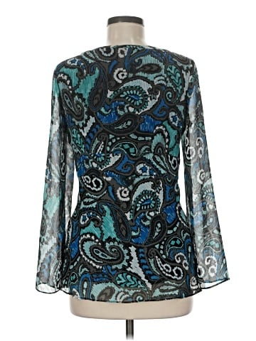 Bob Mackie Long Sleeve Blouse (view 2)