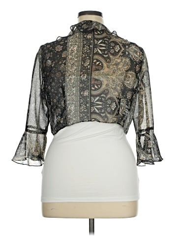 Lane Bryant Outlet 3/4 Sleeve Blouse (view 2)