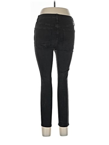 Madewell Petite 10" High-Rise Skinny Jeans in Black Frost (view 2)