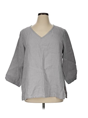 Flax 3/4 Sleeve Blouse (view 1)