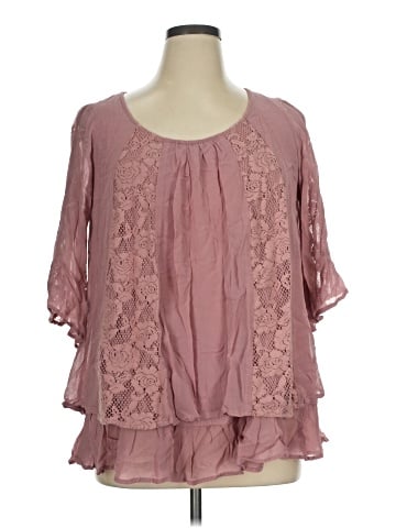Sweet Magnolia 3/4 Sleeve Blouse (view 1)