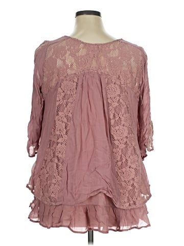 Sweet Magnolia 3/4 Sleeve Blouse (view 2)