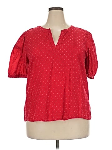 Ann Taylor LOFT Outlet Short Sleeve Blouse (view 1)
