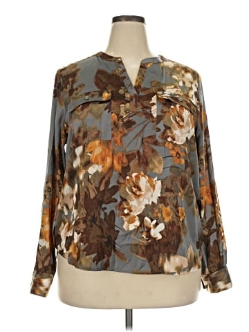 Simply Vera Vera Wang Long Sleeve Blouse (view 1)
