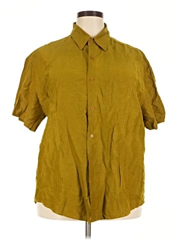 Donna Karan New York Short Sleeve Silk Top (view 1)