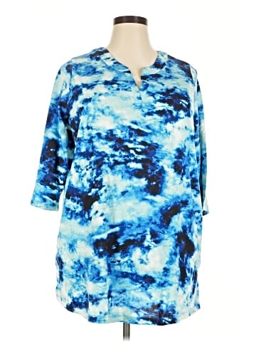 Woman Within 3/4 Sleeve Top (view 1)