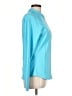 Sigrid Olsen Blue Track Jacket Size L - photo 4