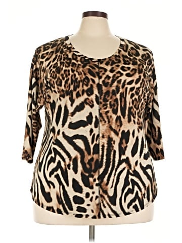 Roz & Ali 3/4 Sleeve Blouse (view 1)