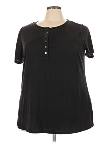Happy Camper x Torrid Short Sleeve Henley (view 1)