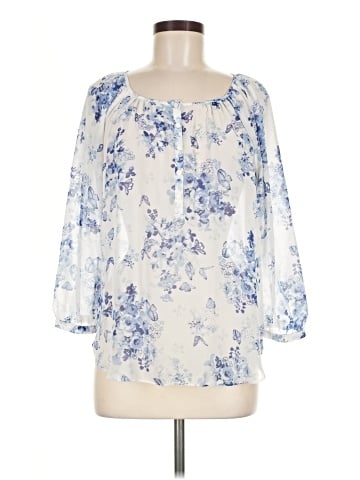 LC Lauren Conrad 3/4 Sleeve Blouse (view 1)