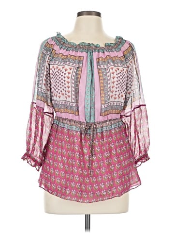 Diane von Furstenberg 3/4 Sleeve Silk Top (view 1)