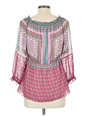 Diane von Furstenberg 3/4 Sleeve Silk Top (view 2)