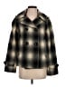 Eddie Bauer Plaid Gray Wool Coat Size S - photo 1