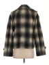 Eddie Bauer Plaid Gray Wool Coat Size S - photo 2