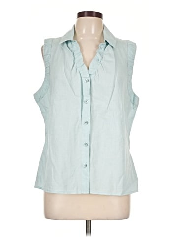 CAbi Sleeveless Button-Down Shirt (view 1)