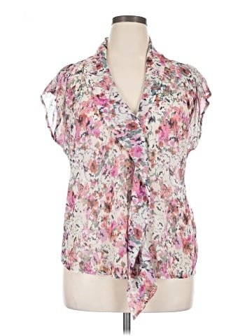 Liverpool Los Angeles Short Sleeve Blouse (view 1)