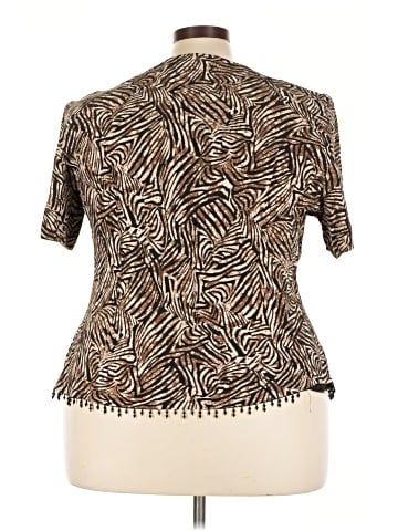Donna Ricco Short Sleeve Blouse (view 2)