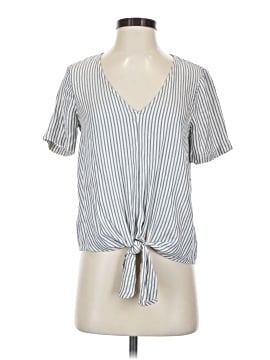 Madewell Novel Tie-Front Top in Stripe (view 1)