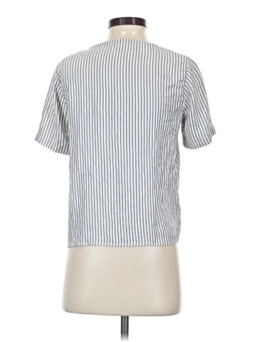 Madewell Novel Tie-Front Top in Stripe (view 2)