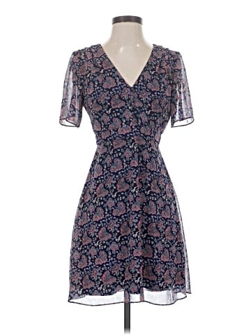 Madewell Orchard Flutter-Sleeve Dress in Fan Floral Mix (view 1)