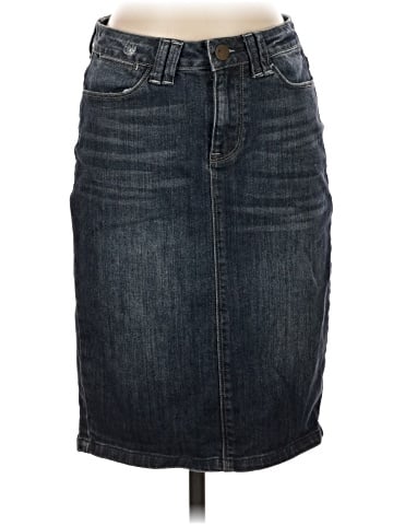 Le Chateau Denim Skirt (view 1)