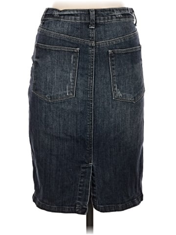 Le Chateau Denim Skirt (view 2)