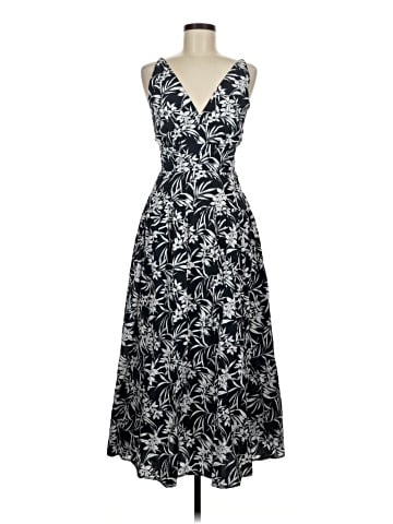 Madewell Smocked Halter Midi Dress in Floral Signature Poplin (view 1)
