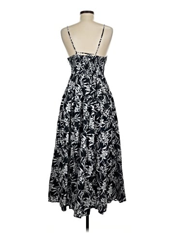 Madewell Smocked Halter Midi Dress in Floral Signature Poplin (view 2)