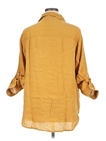 Sigrid Olsen 3/4 Sleeve Button-Down Shirt (view 2)