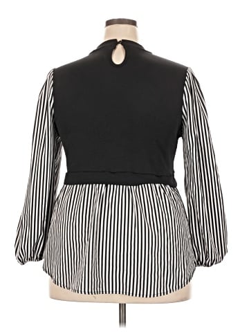 Shein Curve Long Sleeve Blouse (view 2)