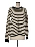 Hem & Thread Stripes Tan Pullover Sweater Size M - photo 1