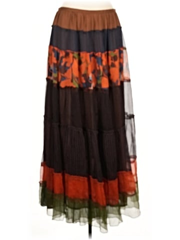 BCBGMAXAZRIA Silk Skirt (view 1)