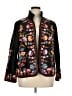 Anu 100% Silk Print Black Jacket Size XL - photo 1